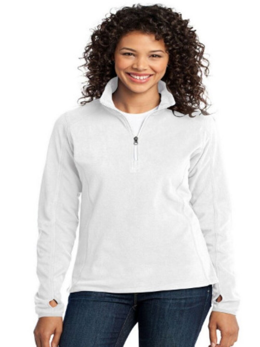 Port Authority Ladies Microfleece 1/2Zip Pullover. L224 - White